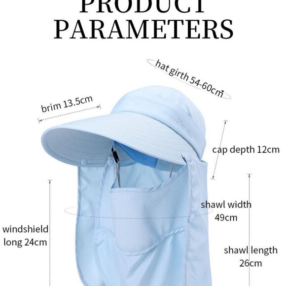 Outdoor bicycling climbing detachable sunshade sunhat ultraviolet-proof 1 Hat - Picture 16 of 16
